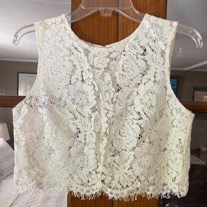 Jenny Yoo Cleo Top - Ivory - Small
